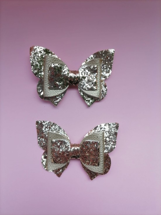 Barrettes Cheveux Halloween - Lot De 4, Motifs Araignée/fantôme Paillettes, Pour Enfants Et Fête