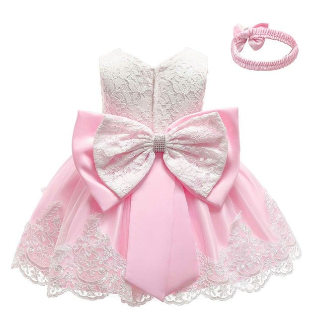 Robe cérémonie bébé Rosie rose