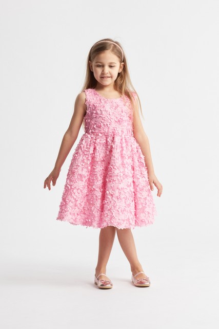 Robe cérémonie fille Naomi fuchsia