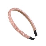 bandeau cristaux rose
