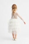 robe demoiselle honneur enfant Angel long blanc
