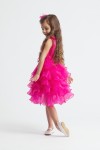 robe demoiselle honneur enfant Elodie fuchsia