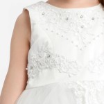 robe demoiselle honneur enfant Fabienne blanc