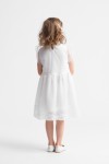robe demoiselle honneur enfant Nina blanc