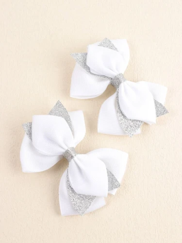 Barrettes cheveux arcs blanche