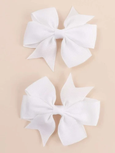 Barrettes cheveux arcs blanche