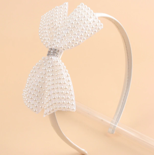 Bande de cheveux arc perles