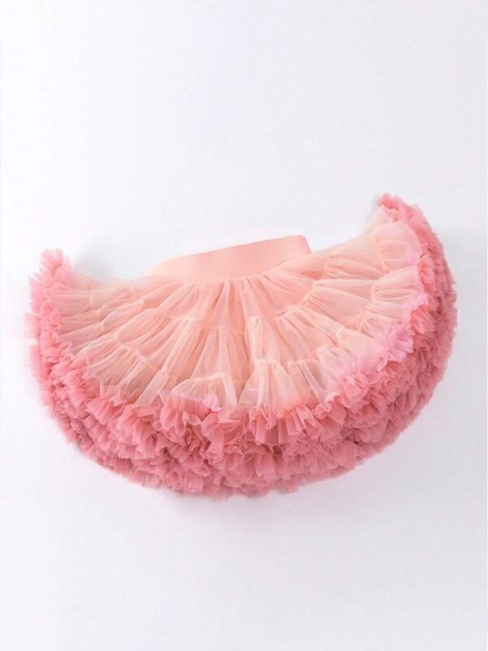 Jupe fille, tulle, rose mix, charme, confort, polyamide, coton, occasions spéciales, taille, ballerines