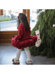 Jupe fille, tulle, bordeaux, élégance, confort, polyamide, coton, occasions spéciales, taille, ballerines
