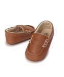 Chaussures bébé garçon, Brune, Élégance, Nouveau-né, Premiers pas, Confort, Haute qualité, Hypoallergénique, Tailles, 0-6 mois, 6-12 mois, 12-18 mois