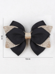 barrettes noeuds, accessoires fille élégantes, spinki dla dziewczynek, barrettes noir doré, accessoires cheveux enfants, style élégant enfants, barrettes haute qualité, tenue festive enfants, accessoires cheveux pratiques