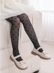 collants fillette, collants ajourés, collants noirs, mode enfantine, collants cœur, collants élégants, tenue cérémonie enfant, accessoires filles, collants confortables, mode fille 2-11 ans