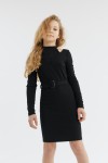 robe de cérémonie fille, robe élégante fille, robe Leticia, robe noire fille, robe confortable fille, robe occasion spéciale fille
