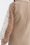 robe fillette, robe élégante, robe cérémonie enfant, robe beige enfant, robe tulle paillettes, robe cérémonie fillette, robe chic enfant