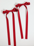 barrettes pour fillette, barrettes rouges, accessoires cheveux enfants, barrettes nœud, accessoires cheveux élégants, barrettes fille princesse, barrettes fête enfant