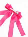 nœud satiné fillette, accessoire cheveux fuchsia, nœud pour enfant, nœud élégant cheveux, pince alligator, coiffure fillette, accessoire mode enfant, cadeau fille
