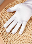 gants de communion fillette, gants blancs satin communion, accessoires Première Communion, gants élégants cérémonie, gants fille perle, gants cérémonie enfant