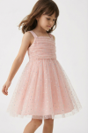 robe cérémonie fille rose, robe demoiselle d'honneur enfant, robe tulle fille, robe fête enfant, robe mariage fille, robe rina rose