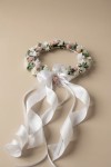 couronne communion fillette, couronne cheveux communion, accessoire communion enfant, couronne communion fait main, couronne élégante fillette, couronne communion UE, couronne fleurs satin communion