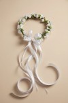 couronne de communion, couronne communion fillette, accessoires communion, couronne artisanale, couronne fleurs communion, première communion, accessoires cheveux fillette, couronne élégante communion