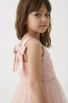 robe cérémonie fille rose, robe demoiselle d'honneur enfant, robe tulle fille, robe fête enfant, robe mariage fille, robe rina rose