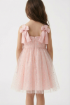 robe cérémonie fille rose, robe demoiselle d'honneur enfant, robe tulle fille, robe fête enfant, robe mariage fille, robe rina rose