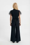 Combinaison de cérémonie fille Blair noire, styling complet, combinaison de cérémonie avec accessoires