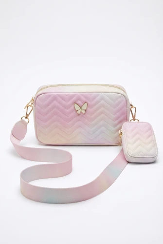 Sac à main rose pour fille avec papillon