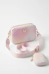 Sac à main rose fille avec papillon, vue de dos, finition raffinée, sac à main rose