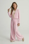 Ensemble de cérémonie fille Emi rose, styling complet, ensemble de cérémonie avec accessoires