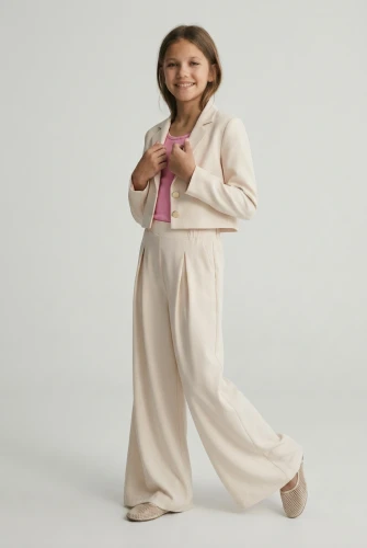 Ensemble de cérémonie pour fille Emi beige clair