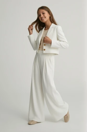 Ensemble de cérémonie pour fille Emi blanc