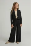 Ensemble de cérémonie fille Emi noir, ensemble noir pour fille, mode enfantine de cérémonie, tailles 140-164 cm, ZOYA Fashion France