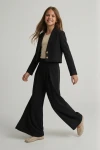 Ensemble de cérémonie fille Emi noir, styling complet, ensemble de cérémonie avec accessoires