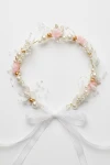 Serre-tête rose à fleurs et perles, serre-tête rose pour fille, mode enfantine de cérémonie, tailles universel, ZOYA Fashion France