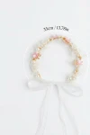 Serre-tête rose à fleurs et perles, styling complet, serre-tête de cérémonie avec accessoires