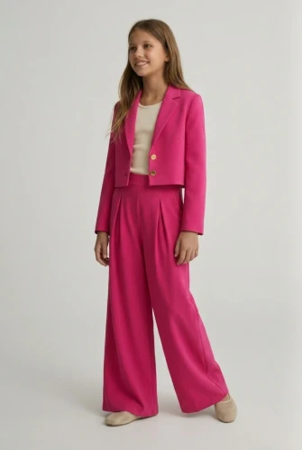 Ensemble de cérémonie pour fille Emi fuchsia