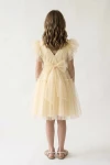 robe tulle fille, robe jaune fille, robe cérémonie fille, robe communion fille, robe Paola, robe fillette élégante, zoya fashion