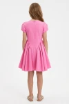 robe évasée fille, robe rose fille, robe cérémonie fille, robe Rumi, robe fillette élégante, robe anniversaire fille, zoya fashion