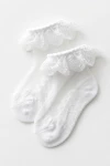 chaussettes blanches fille, chaussettes dentelle fille, chaussettes cérémonie, chaussettes communion fille, chaussettes à volant, accessoire fille, zoya fashion