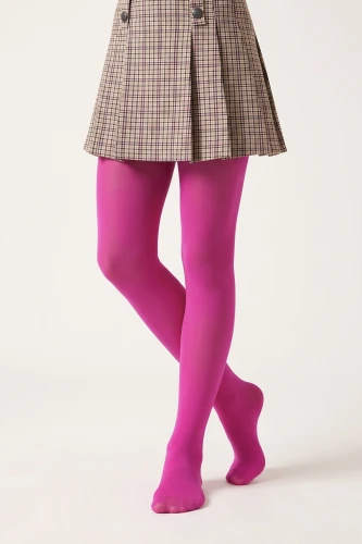 Collants opaques fuchsia 40 deniers pour fille – de l'école aux anniversaires
